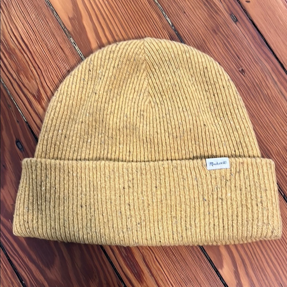 Madewell Mustard Yellow Knit Beanie